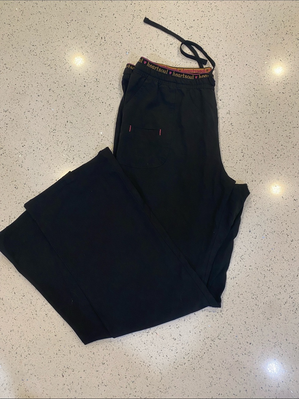 HeartSoul Black Drawstring Logo Waistband and Top